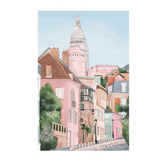 Tableau Montmartre Village - Toile-Deco