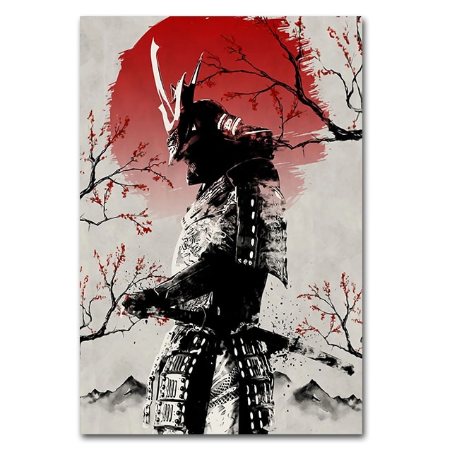 Tableau Japonais Samouraï Ninja