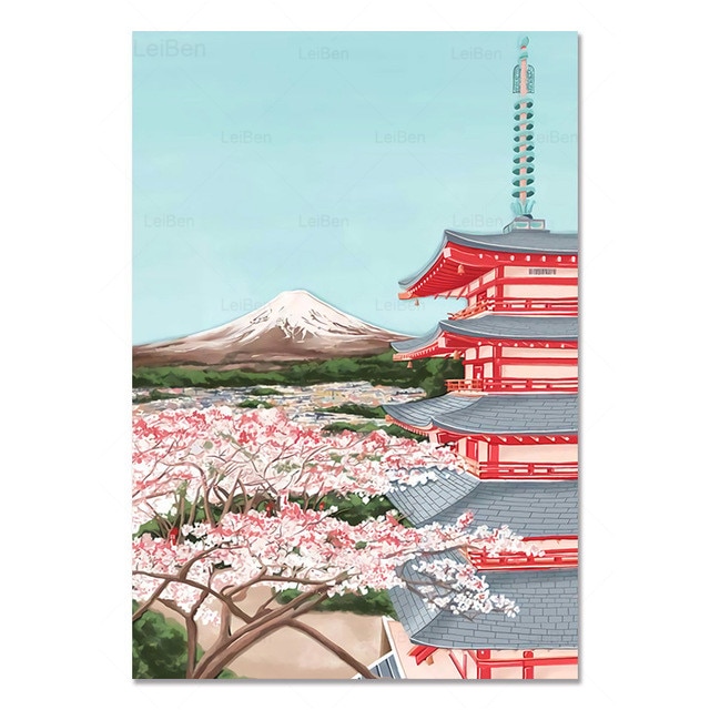 Tableau Paysage Japon