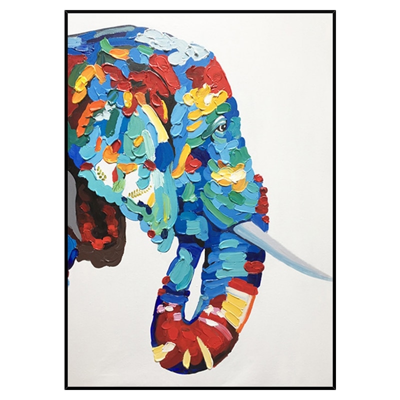 Peinture Elephant Couleur