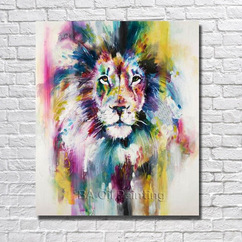 Tableau Lion Couleur