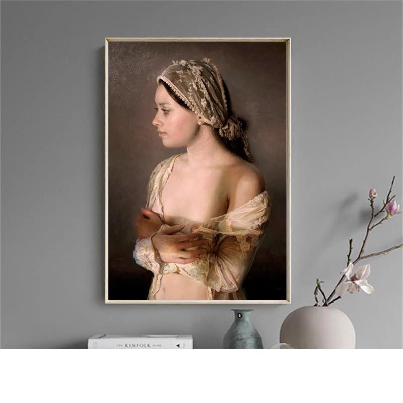 Tableau Portrait Femme "Lady Belle" | Toile Deco