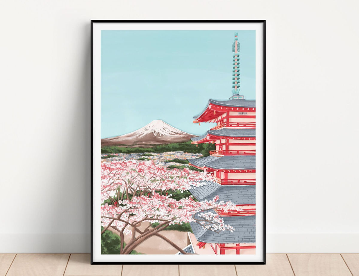 Tableau Paysage Japon - Toile-Deco