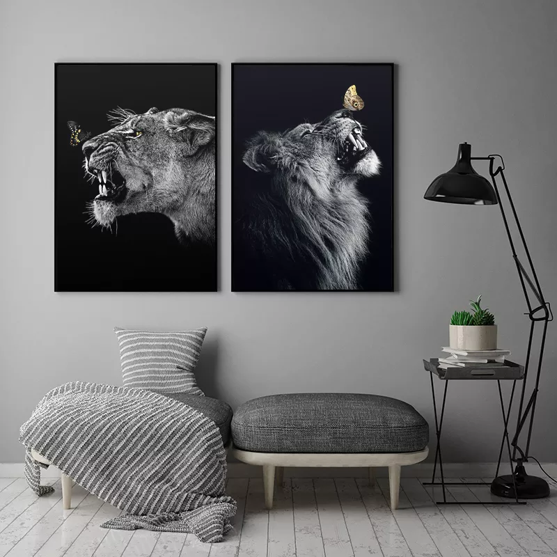 Tableau Animaux Lion | Toile Deco