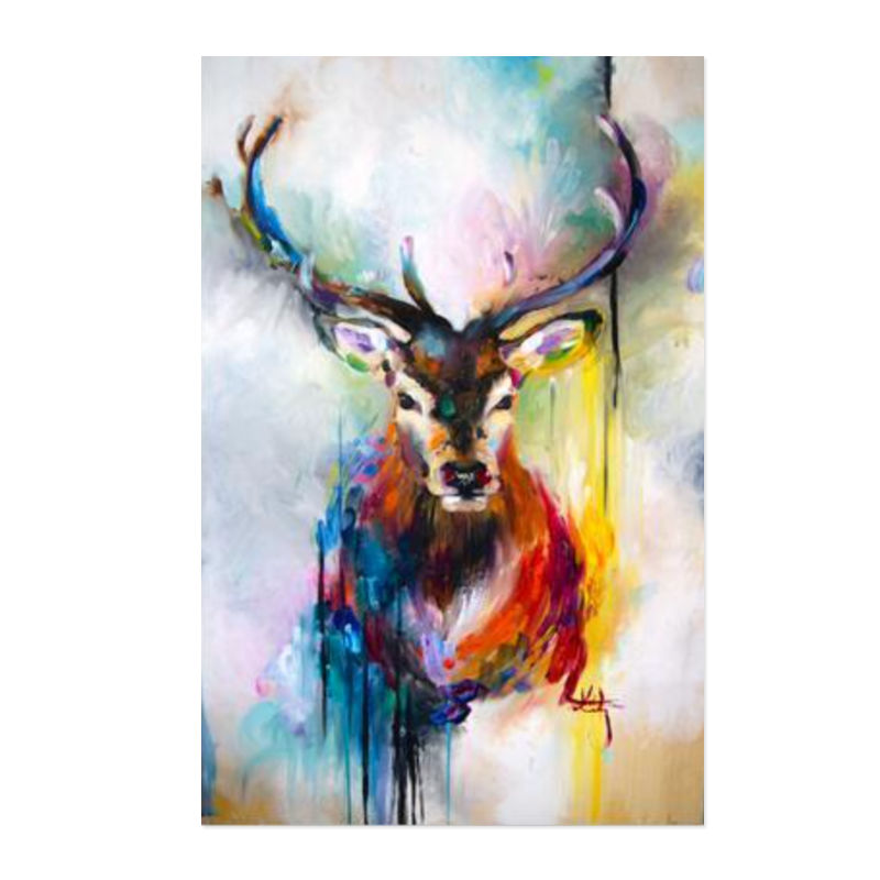 Tableau Cerf Couleur | Toile-Deco