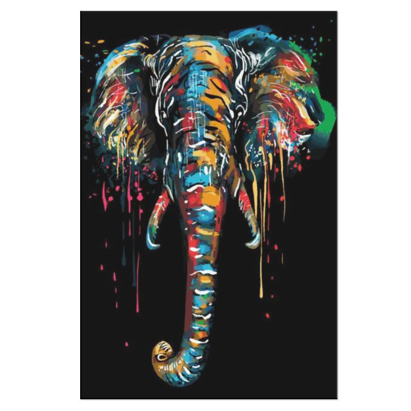 Tableau éléphant Couleur