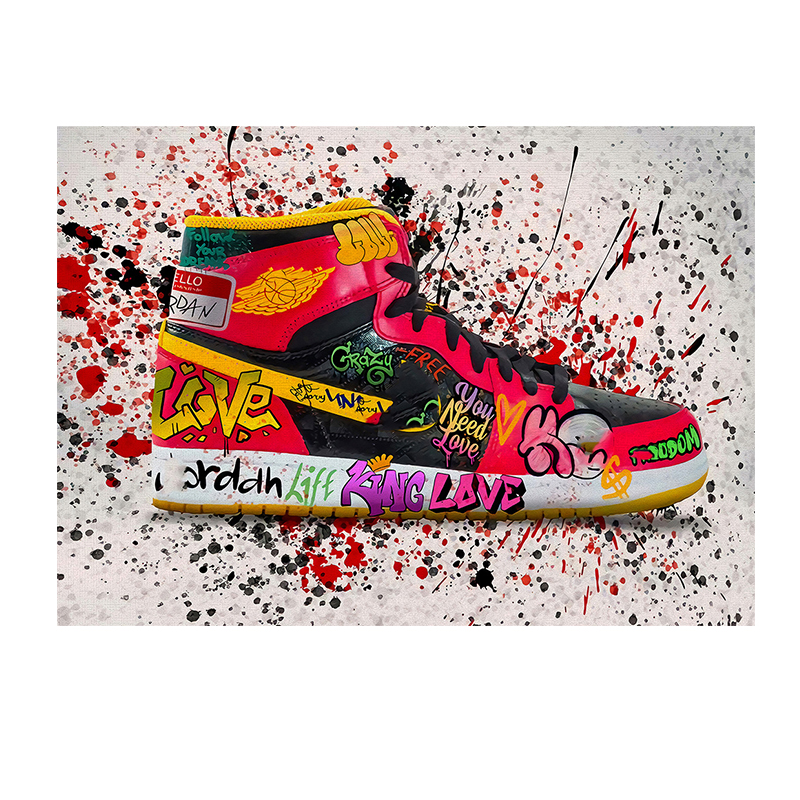 Peinture Chaussure Graffiti