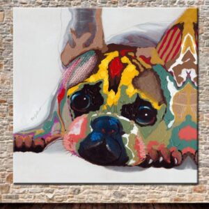 Tableau Chien Coloré