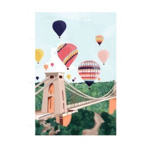 Tableau Peinture Montgolfière