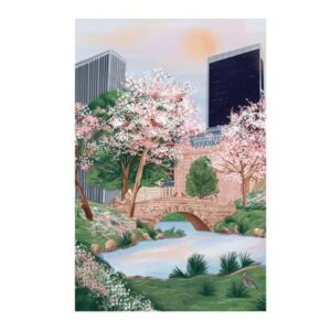 Tableau Central Park au Printemps