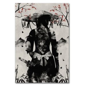 Tableau Japonais Samouraï Girl