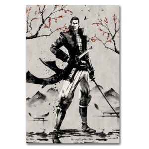 Tableau Japonais Guerrier Samouraï