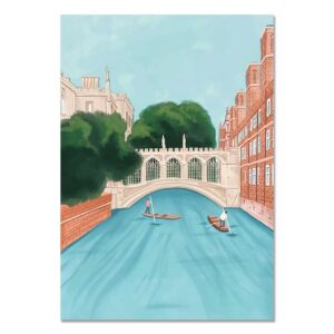 Paysage Angleterre "Cambridge university"