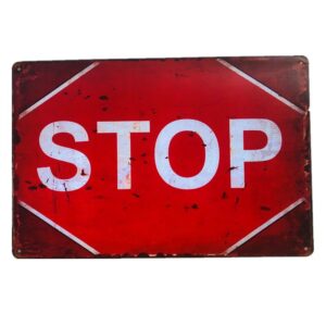 Affiche STOP Vintage
