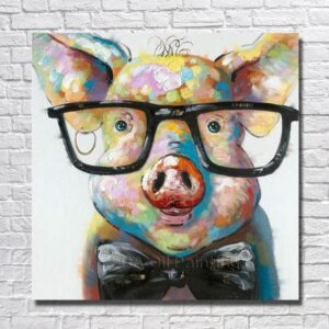 Tableau Cochon "Geek Porky"