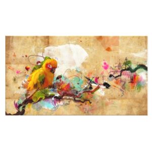 Tableau perroquet coloré