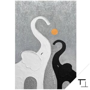 Peinture Éléphants