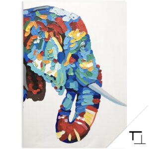 Peinture Elephant Couleur