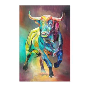 Tableau Taureau Pop Art